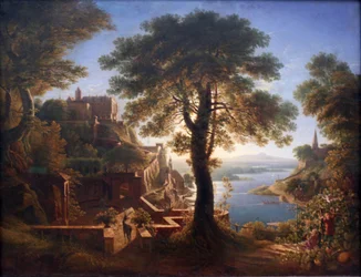 Château au bord de la rivière